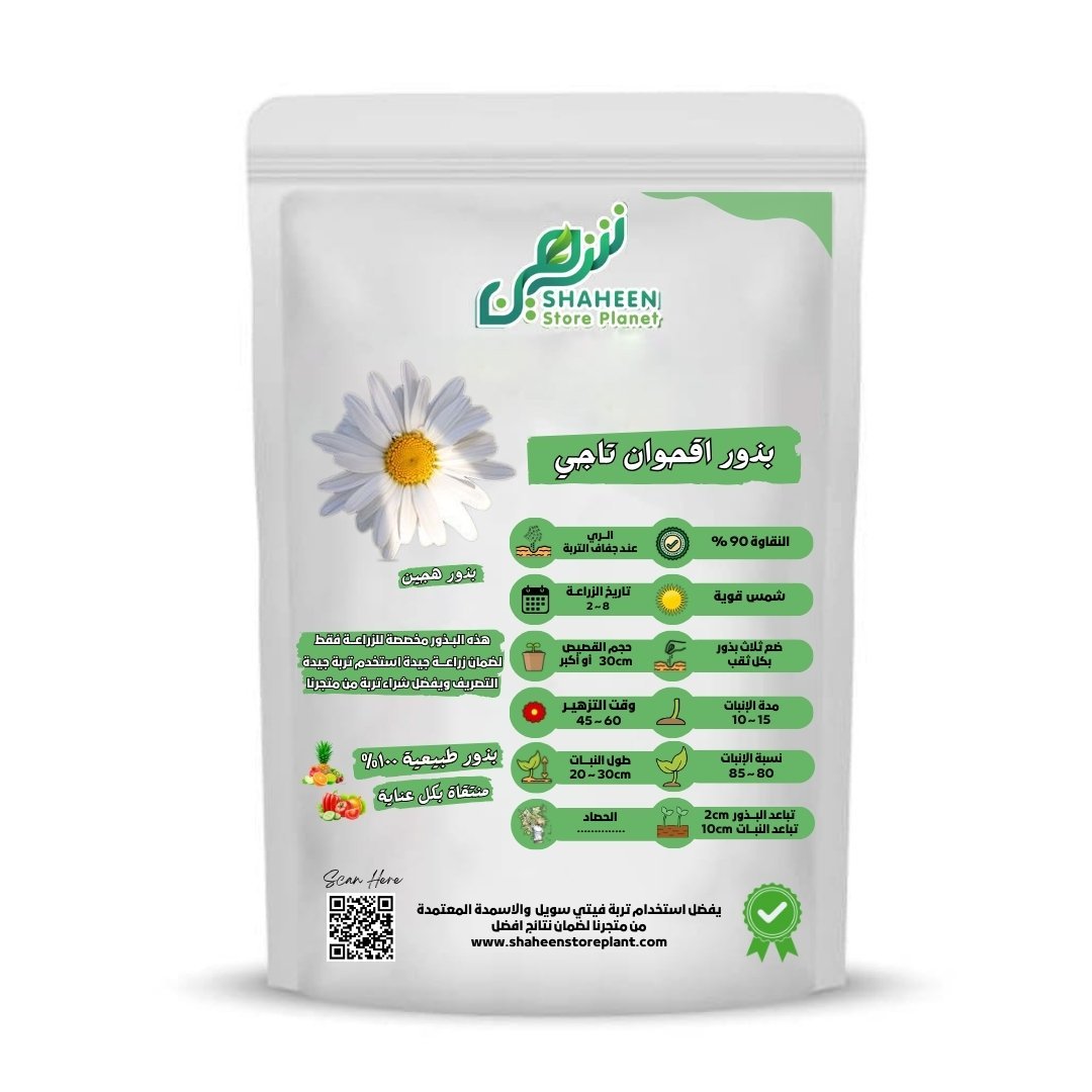 بذور أقحوان تاجي (Crown Daisy Seeds)