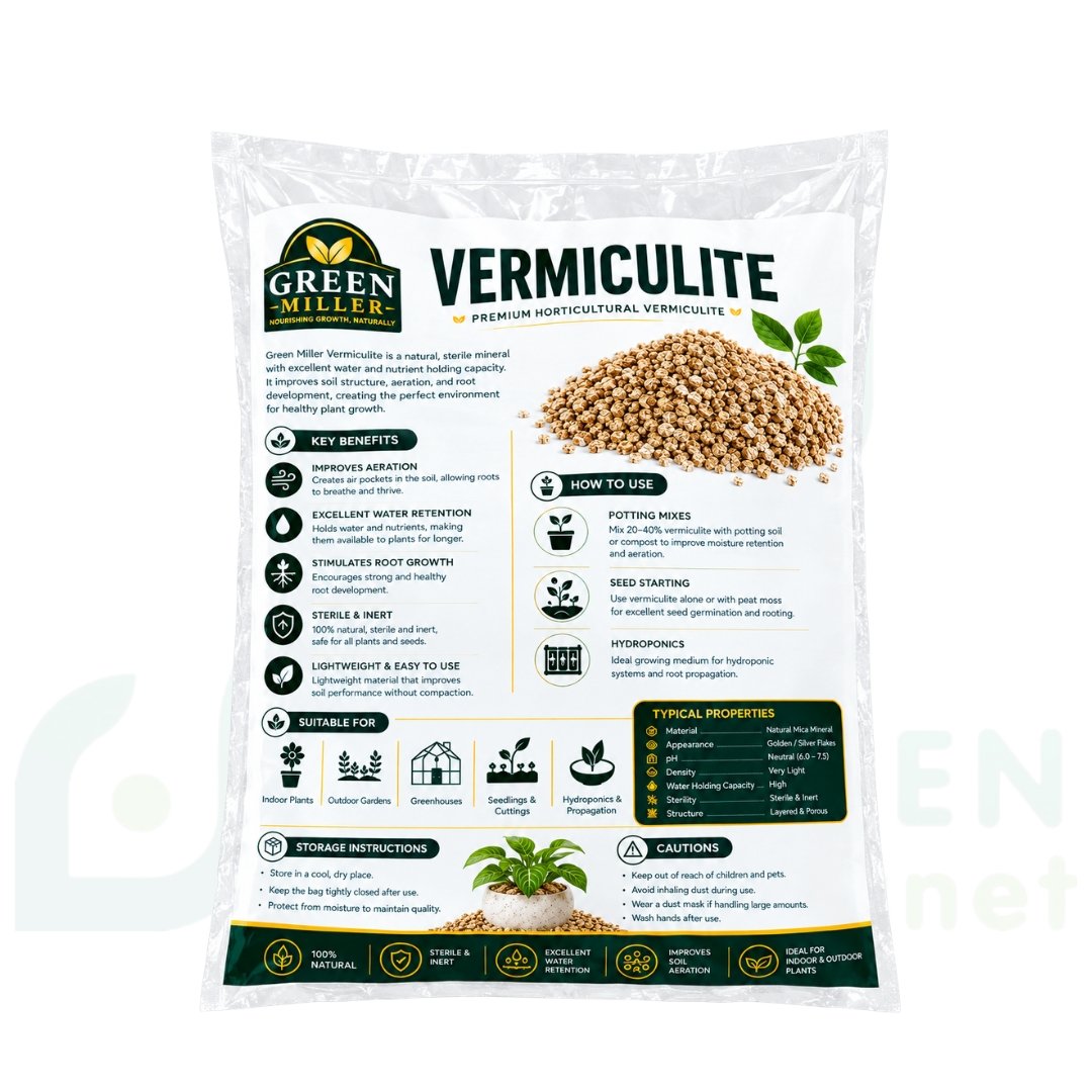فيرميكوليت زراعي فاخر Vermiculite (10 لتر) – GREEN MILLER - الصورة 2