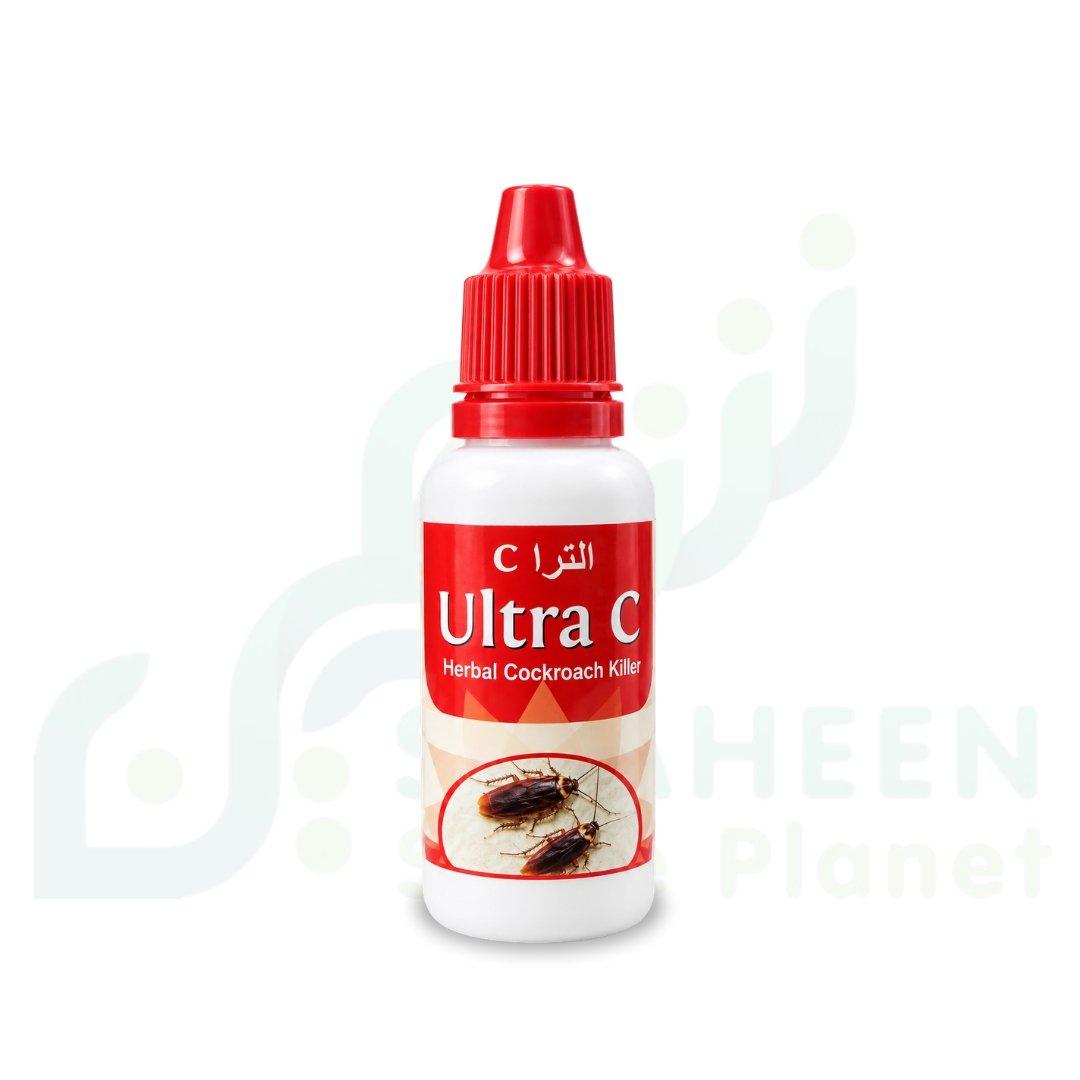 مبيد ونقط الصراصير العشبي الترا C (Ultra C Herbal Cockroach Killer - Cockroach Control Drop Bottle)